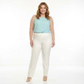 Nine West Lily Multi Stripe Plus Size Pinstripe Skinny Pants, 18W by Vanessa Jane