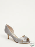 Nina Women's Contesa Open Toe Pump, Size 7.5 W - Metallic by Vanessa Jane
