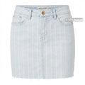 Vanilla Star Juniors Striped Denim Mini Skirt Size 15 by Vanessa Jane