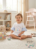First Impressions Baby Girls Every Bunny Ruffle Top, Size 3/6 Months by Vanessa Jane
