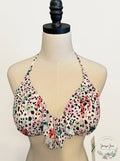 Salt + Cove Juniors Waiting Fur Tonight Push-up Bikini Top-L/ Leopard Multi by Vanessa Jane