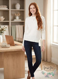 Hooked up by Lot Juniors Tie-Hem Sweater, Large by Vanessa Jane