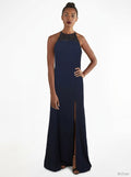 Emerald Sundae Juniors Lace-Trim Halter Dress, Navy, Size XS by Vanessa Jane