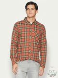Rip Curl Dayton Long Sleeve Shirt (Red) Mens Clothing, Size Large by Vanessa Jane