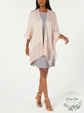 Cejon Womens Metallic Pointelle-border Evening Wrap Ivory/gold One Size by Vanessa Jane