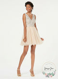 City Studios Juniors Rhinestone & Tulle Fit & Flare Dress, Size 1 by Vanessa Jane