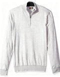 Dickies Mens Solid Jersey 1/4 Zip Mock, Light Grey Heather, Large by Vanessa Jane