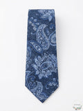 Michael Kors Mens Fine Line Paisley Tie, OS/Slate by Vanessa Jane