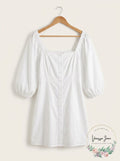 Danielle Bernstein Puff Sleeve Mini Dress, Size 12 by Vanessa Jane