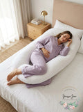 Cheer Collection Hypoallergenic Down Alternative Pregnancy U Shaped Body Pillow by Vanessa Jane