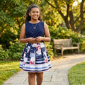 Beautees Big Girls Plus 2-Pc. Twist-Knot Top/ Skater Skirt Set, Size 16 by Vanessa Jane
