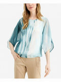 Alfani Smocked Tie-Dyed Top, Size Medium by Vanessa Jane