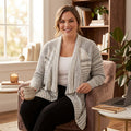 NIC+ZOE Plus Time Change Open-Front Cardigan, Size 2X by Vanessa Jane
