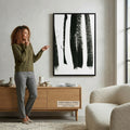 ArtWall Black on White 3 by Iris Lehnhardt Canvas Wall Art, 16.0 x 24 by Vanessa Jane