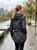 Calvin Klein Performance Camo-Print Packable Hooded Jacket, Size Small by Vanessa Jane