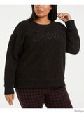 Calvin Klein Womens Plus Size Embroidered Sherpa Sweatshirt by Vanessa Jane