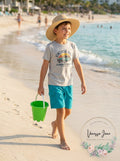 Laguna Boys UPF 50 Boys Stripe Drawstring Boardshorts Swim Trunks, Size 3T by Vanessa Jane