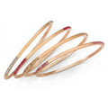 Inc Rose Gold-Tone 4-Pc. Set Colored Pave Bangle Bracelets by Vanessa Jane