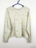 Circle X All Over Floral Sweatshirt Oatmeal, Size Large by Vanessa Jane