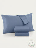 Aq Textiles Ultra Cool 700 Thread Count 4 PC. Sheet Set, King – Blue by Vanessa Jane
