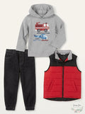 Kids Headquarters Toddler Boys 3-Pc. Red Nylon Vest, Size 3T by Vanessa Jane