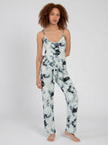 Midnight Bakery Tie-Front Tie-Dyed Hacci Cami, Large by Vanessa Jane
