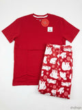 Karen Neuburger Men's Holiday PJ Set Bear Flakes, Red/ Large by Vanessa Jane