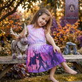 Disney Girls Frozen Motif Sunset Dress, Size 4 by Vanessa Jane