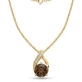 Charter Club Crystal Pendant Necklace in 18K Rose Gold Plate by Vanessa Jane