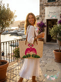 I.N.C. Beach Summer Vacation Tropical Straw Tote by Vanessa Jane