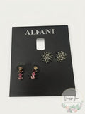 Alfani 2-PC. Set Stud and Drop Earrings: Silver-Tone by Vanessa Jane