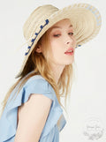 I.n.c. UPF 50+ sun protection Whipstitch Edge Floppy Hat by Vanessa Jane