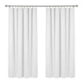 Eclipse White Woven Blackout Thermaliner Panel 54x92 by Vanessa Jane