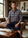 Club Room Mens Stretch Plaid Shirt, Size Large by Vanessa Jane