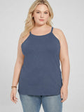 Aveto Trendy Plus Size Halter Tank Top, Size 2X by Vanessa Jane