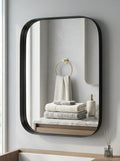 Home Decorators Collection Medium Rectangle Black Modern Mirror by Vanessa Jane