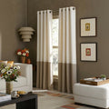 Curtainworks Kendall Color Block Grommet Curtain Panel 52 x 120 by Vanessa Jane