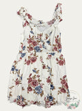 Blu Pepper Womens Floral Dress Ruffle Trim, Size Medium by Vanessa Jane