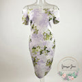 Calvin Klein Women's Off-The-Shoulder Floral Scuba Sheath Dress by Vanessa Jane