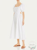 Ava and Esme Poplin Side Tied Cut-Out Dress, Size Medium by Vanessa Jane