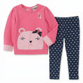 Kids Headquarters Little Sweater and Printed Leggings Set, Size 5T by Vanessa Jane