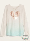 Epic Threads Big Girls Ombre Heart T-Shirt, XL (16) by Vanessa Jane