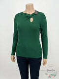 I.n.c. Women's Plus Size Twist-Front Long-Sleeve Sweater Size 2X by Vanessa Jane