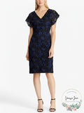 Lauren Ralph Lauren Floral Lace Dress Parisian, Size 6 by Vanessa Jane