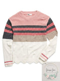 Epic Threads Girls Striped Chenille Sweater, Size Small by Vanessa Jane