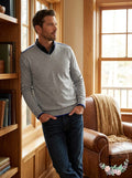 Alfani Mens V Neck Knit Sweater by Vanessa Jane