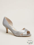 Nina Women's Contesa Open Toe Pump, Size 7.5 W - Metallic by Vanessa Jane