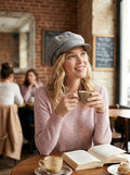 I.N.C. Windowpane-Plaid Newsboy Cap by Vanessa Jane