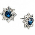 Charter Club Silver-Tone Crystal Flower Stud Earrings by Vanessa Jane