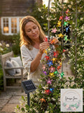 Lightsmax Outdoor 22 Ft. Solar Flower Mini Bulb 50 Led String Light Multi-Color by Vanessa Jane